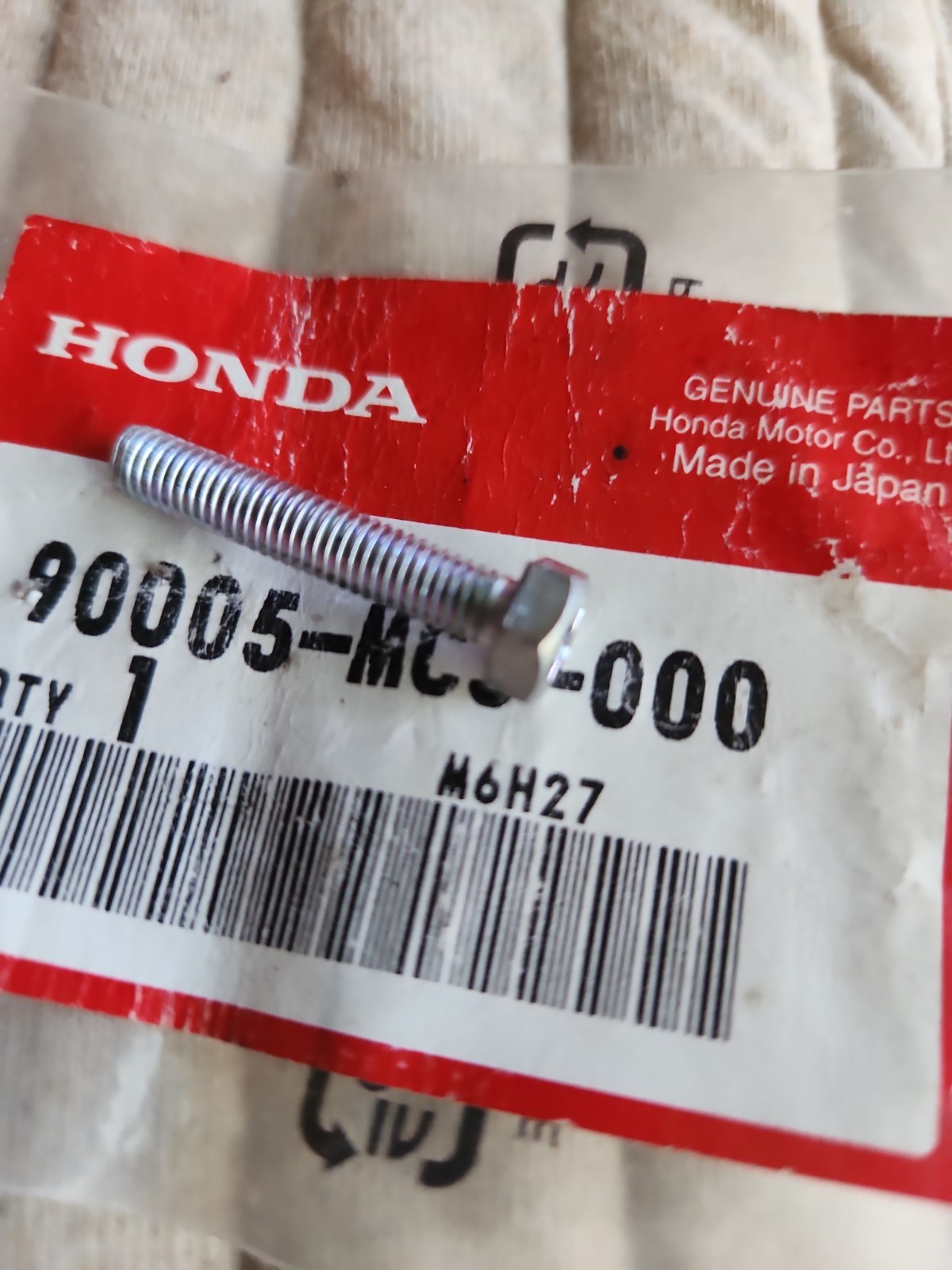 Honda Genuine 90005 Mjc 000 5mm X 0.8 Length 1.230 Philips Or 8 Mm Head