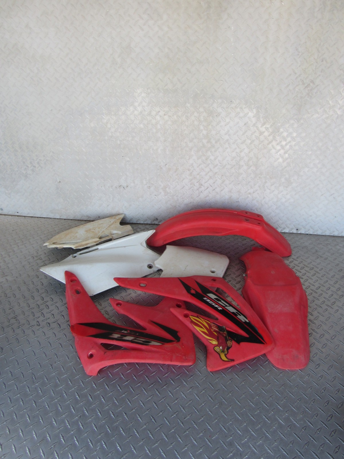 2006 06 HONDA CR85R CR 85R CR85 85 SIDE PANELS COVERS & F R FENDERS PLASTICS SET