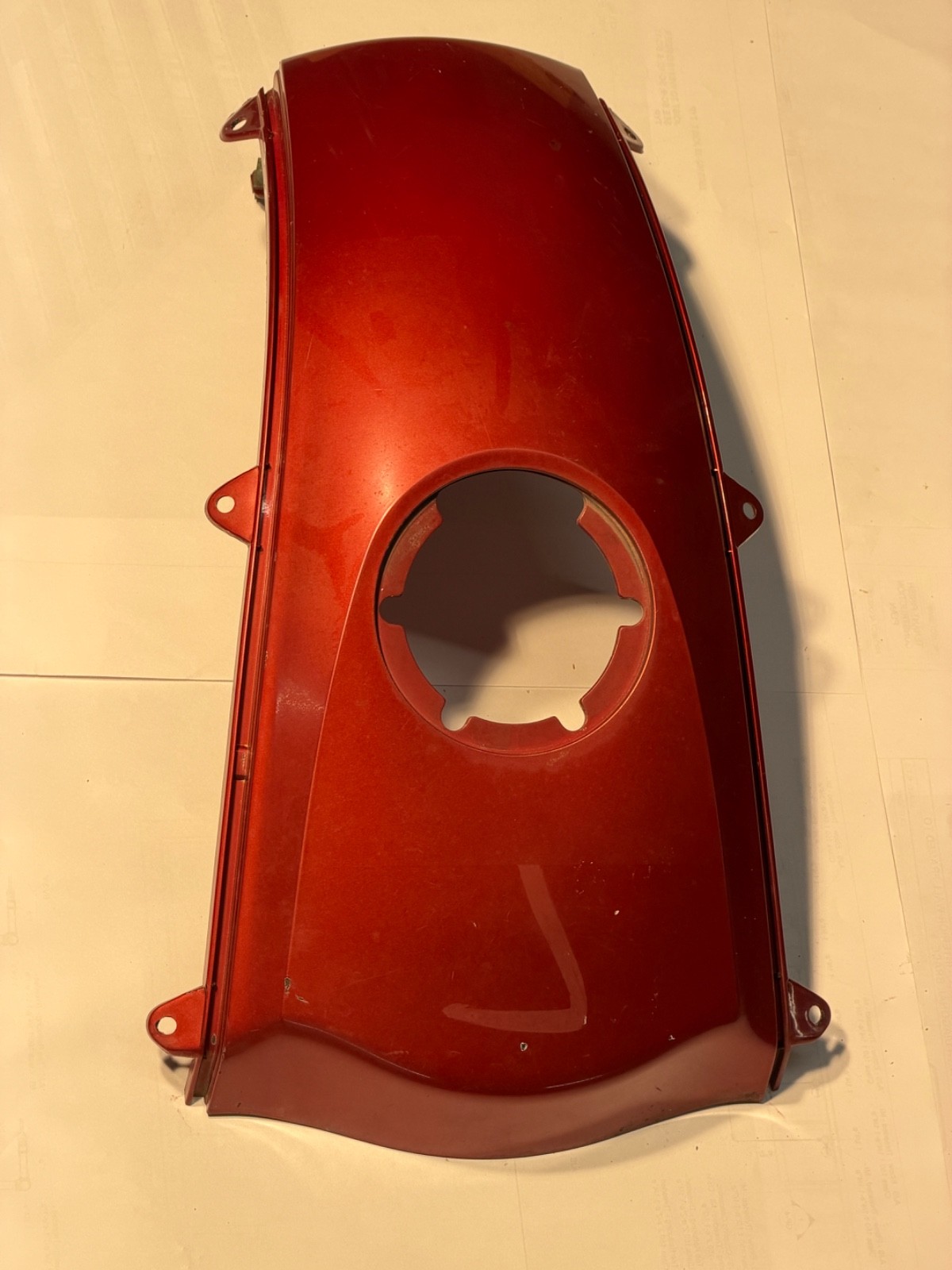 BMW R1100RT Motorcycle Tank Center Cover 46632313798 Shroud Marrakesh Red