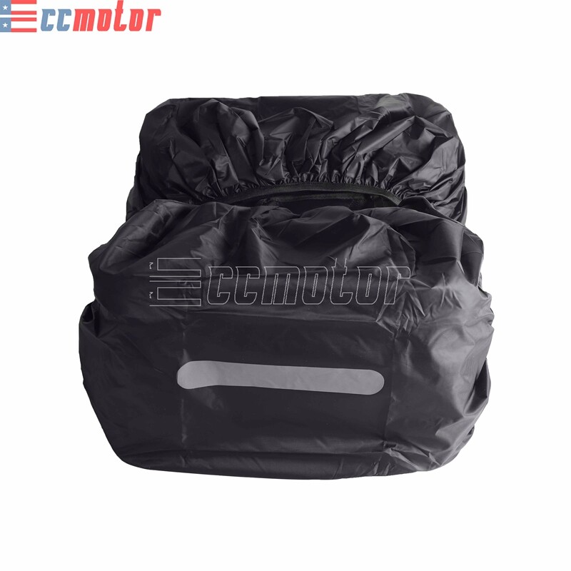 Black Nylon Saddlebags & Handlebar Bag For Harley Dyna FXD Street Bob Low Rider