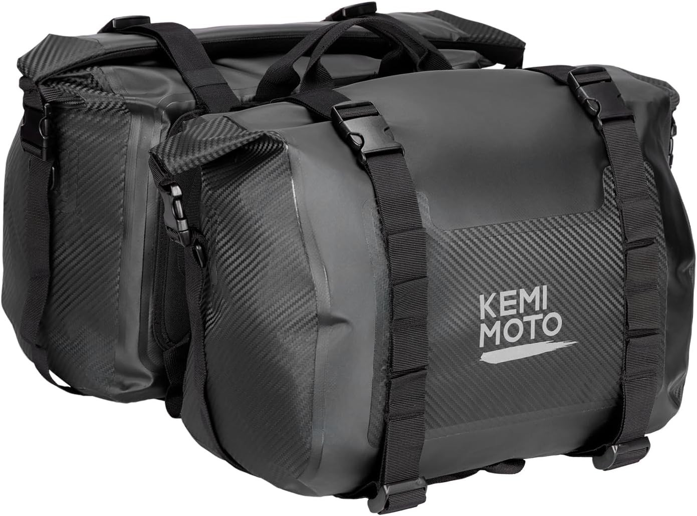 KEMIMOTO Waterproof Motorcycle PVC x2 25L Saddlebags