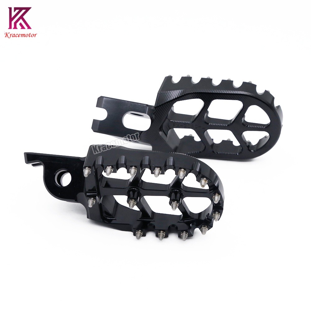 For Kawasaki KX250 2005-2008 KX250F KX450F 2007-2022 Footpeg Footrest Pedals CNC