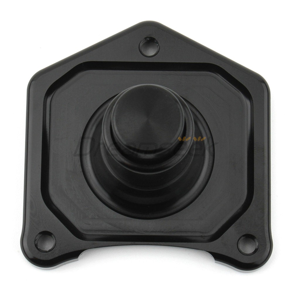 Black Solenoid Cover Starter Push Button for Harley Big Twin Dyna 1991-2023 CNC