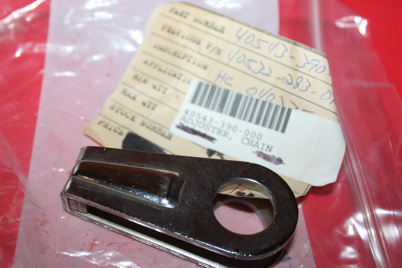 NOS Honda CB450 CL450 CB500 T CB550 F CR250 R Chain Adjuster OEM # 40543-390-000