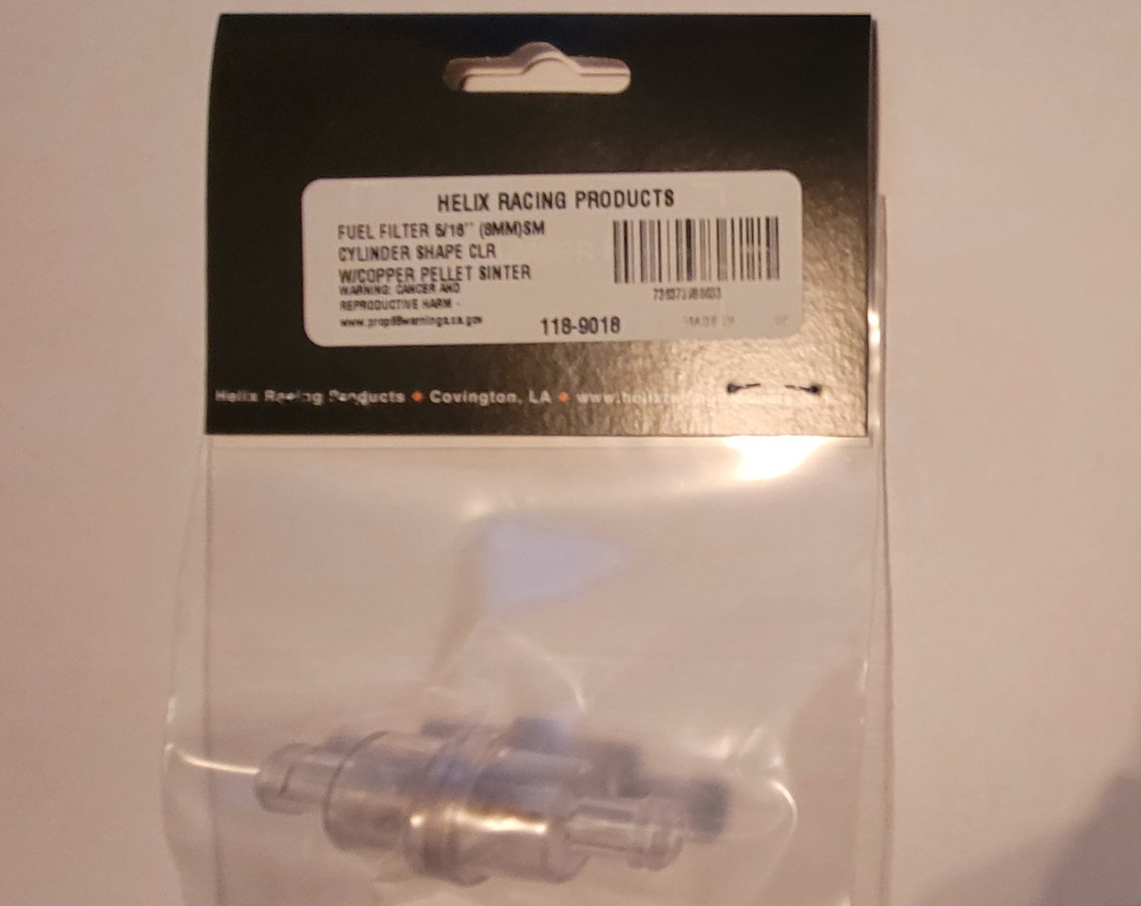 Helix Racing Products 5/16″ Small Cylinder Fuel Filter