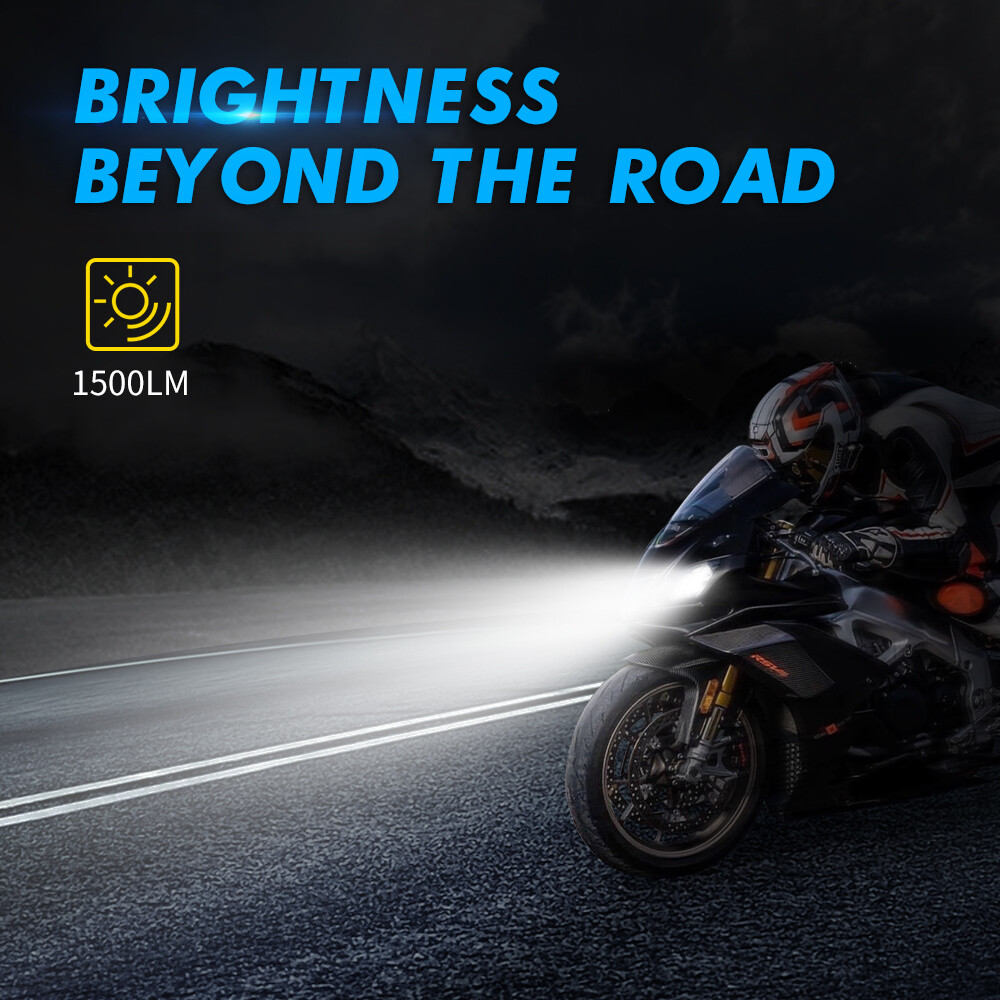 H7 LED Headlight Bulbs Cold White Fit Honda CBR600F4i 2001-2006 CBR954RR 2001-03