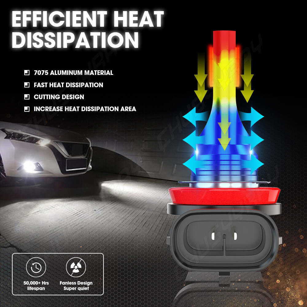 4pcs H7 H9 Combo LED Headlight Bulbs Kit 6000K White For Suzuki High Low Beam