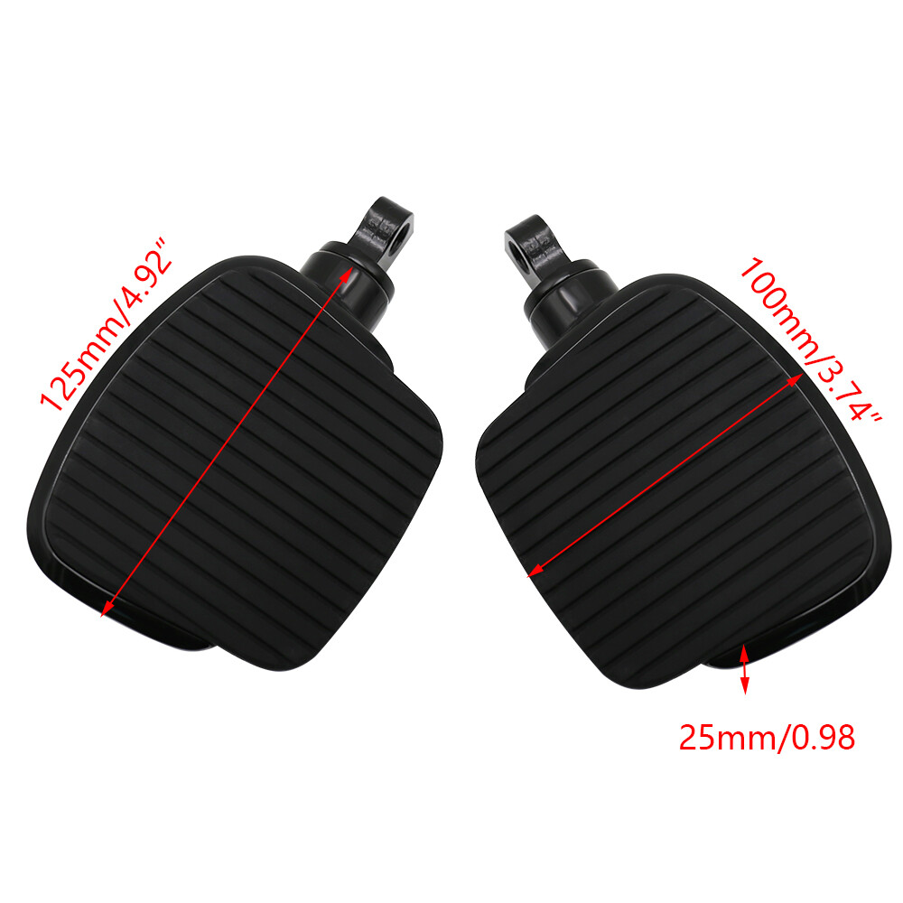 A Pair 10MM Rider Footpegs Pedal For Harley Softail Blackline FXS 2011-2013