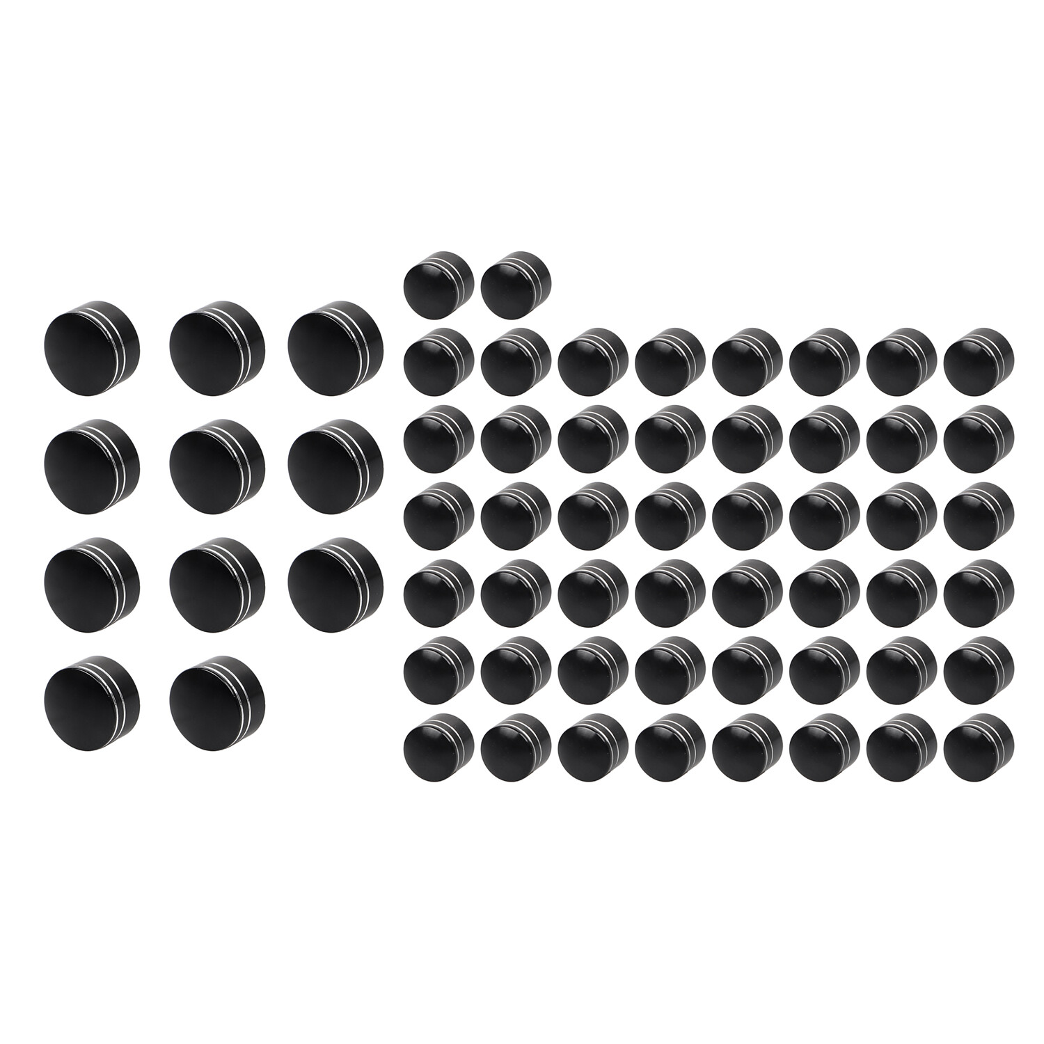 Black Cut Engine Topper Bolt Screw Caps Covers For Harley Breakout Softail FLSTN