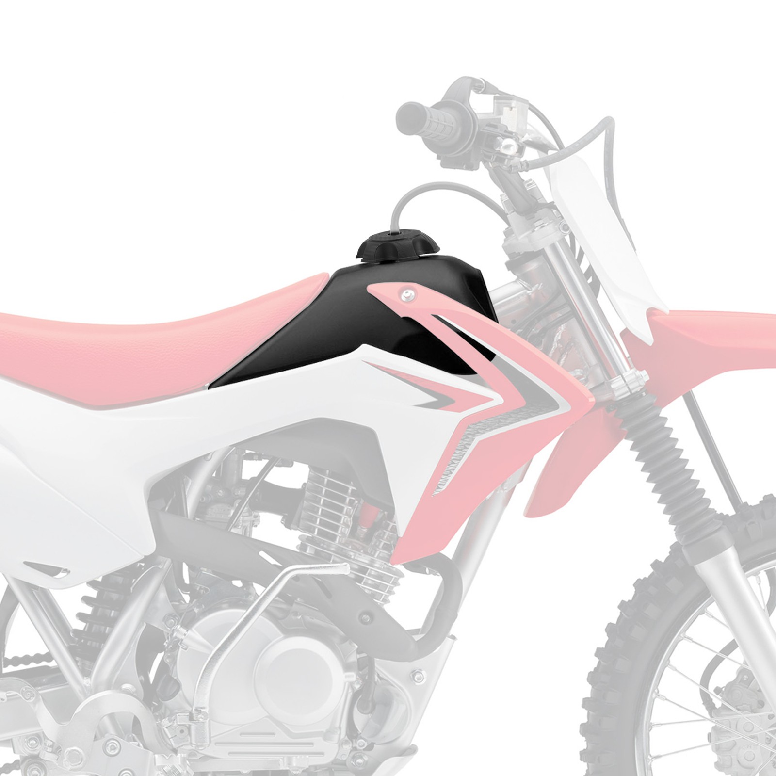 Fuel Gas Tank W/ Petcock & Cap Fit For Honda CRF230F 2015-2019 2018 2017 2016