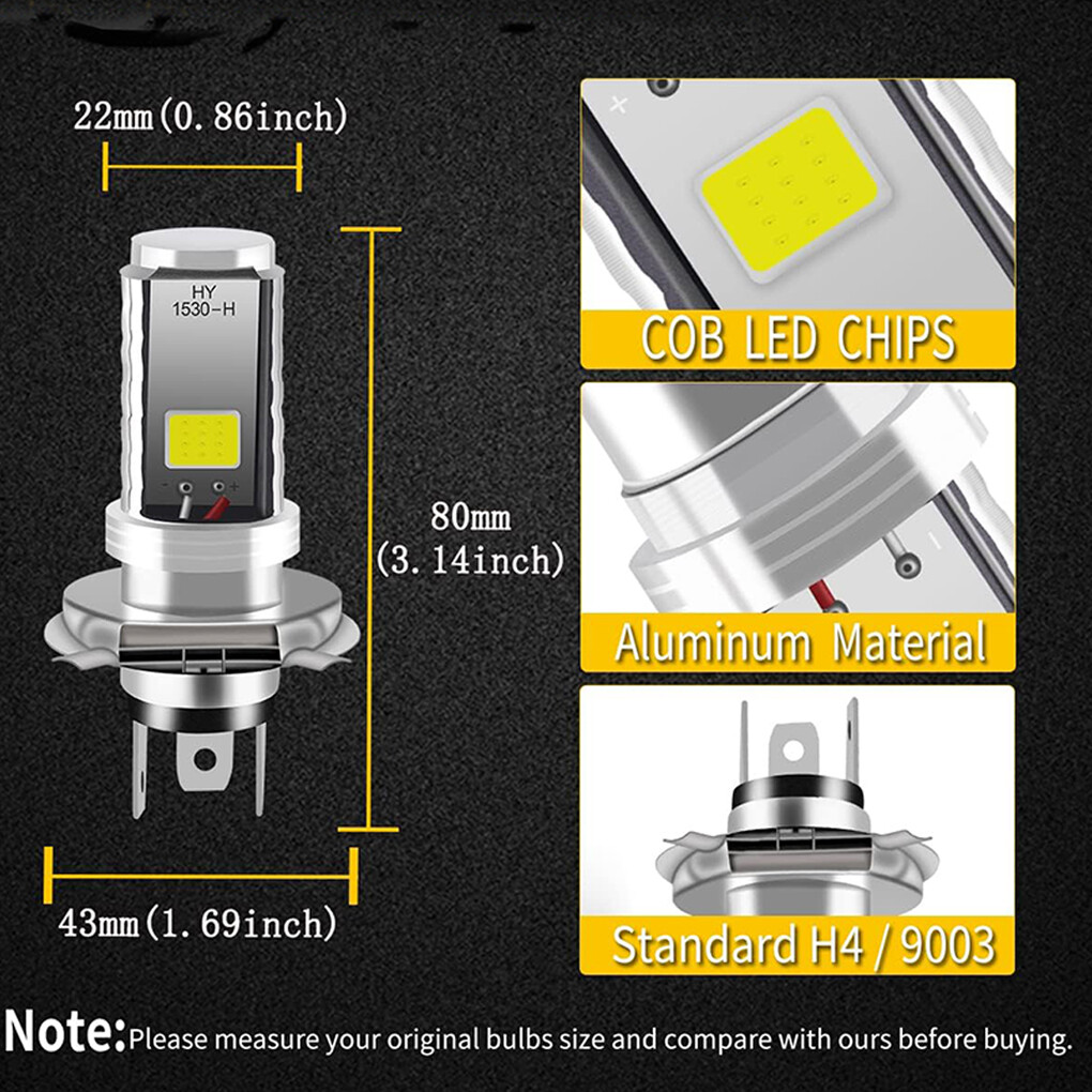 For Honda XL 600R, 1983 1984 1985 1986 1987, White LED Headlight Bulb – XL600R
