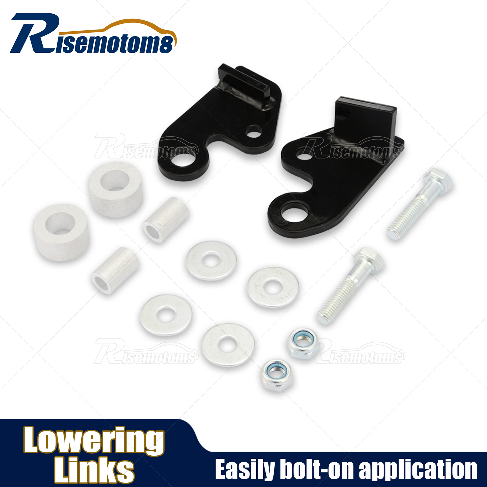 Heavy Duty Steel 1.5″ Rear Drop Lowering Link Kit for Honda Shadow VT750 Ace 750