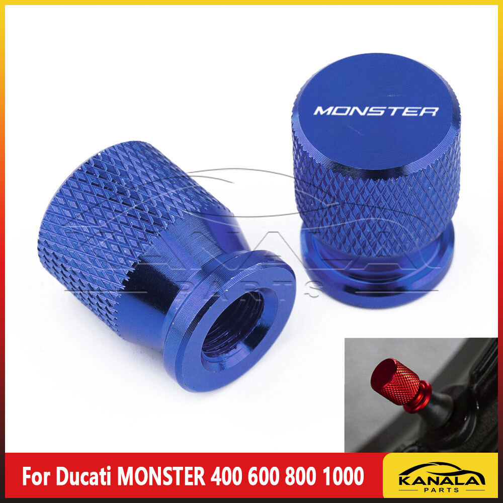 For Ducati MONSTER 400 600 800 1000 Tire Valve Stem Cover Cap Plug NEW 2000-2023