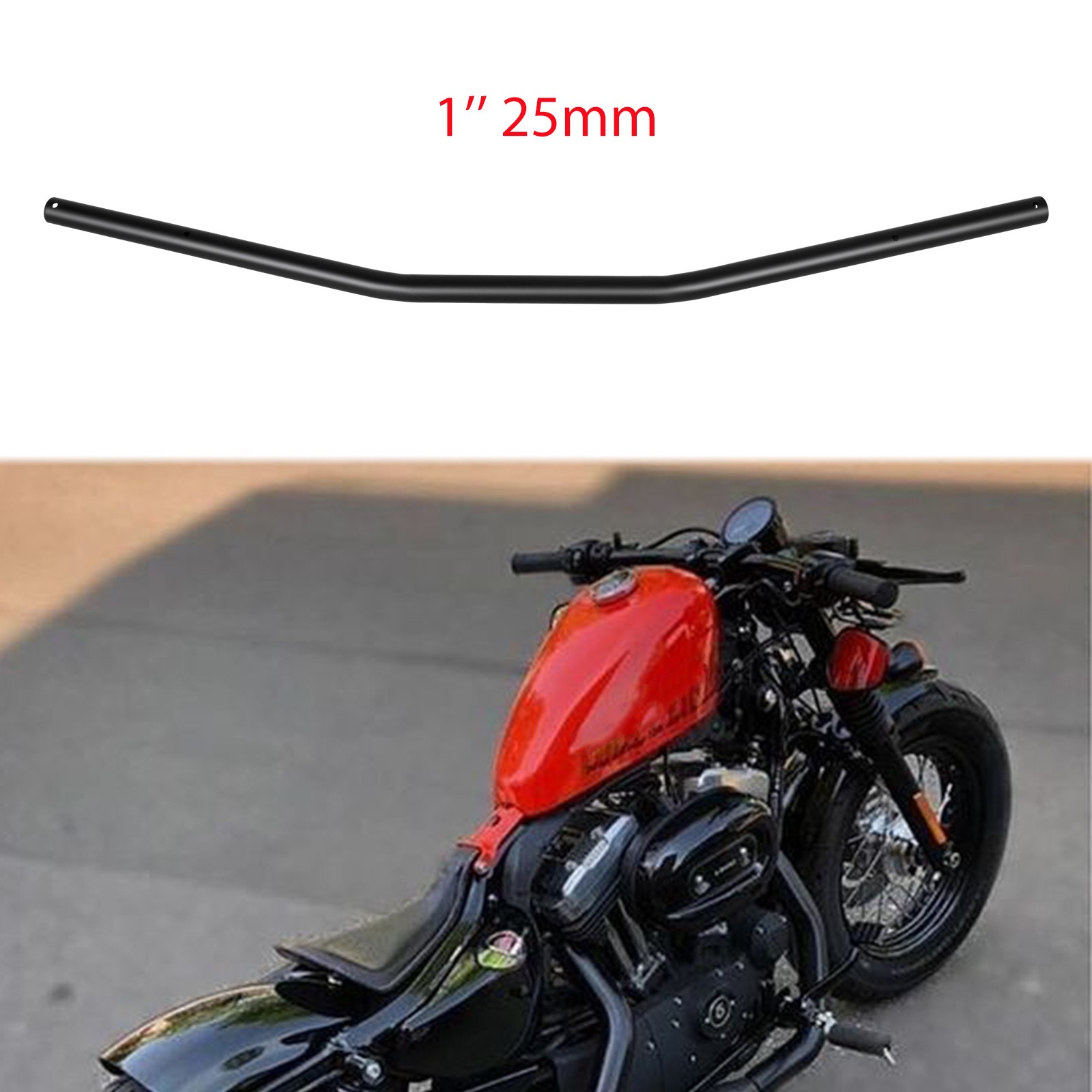 Motorcycle 1″ 25mm Drag Bars Handlebar For Harley Sportster 1200 883 Iron 48