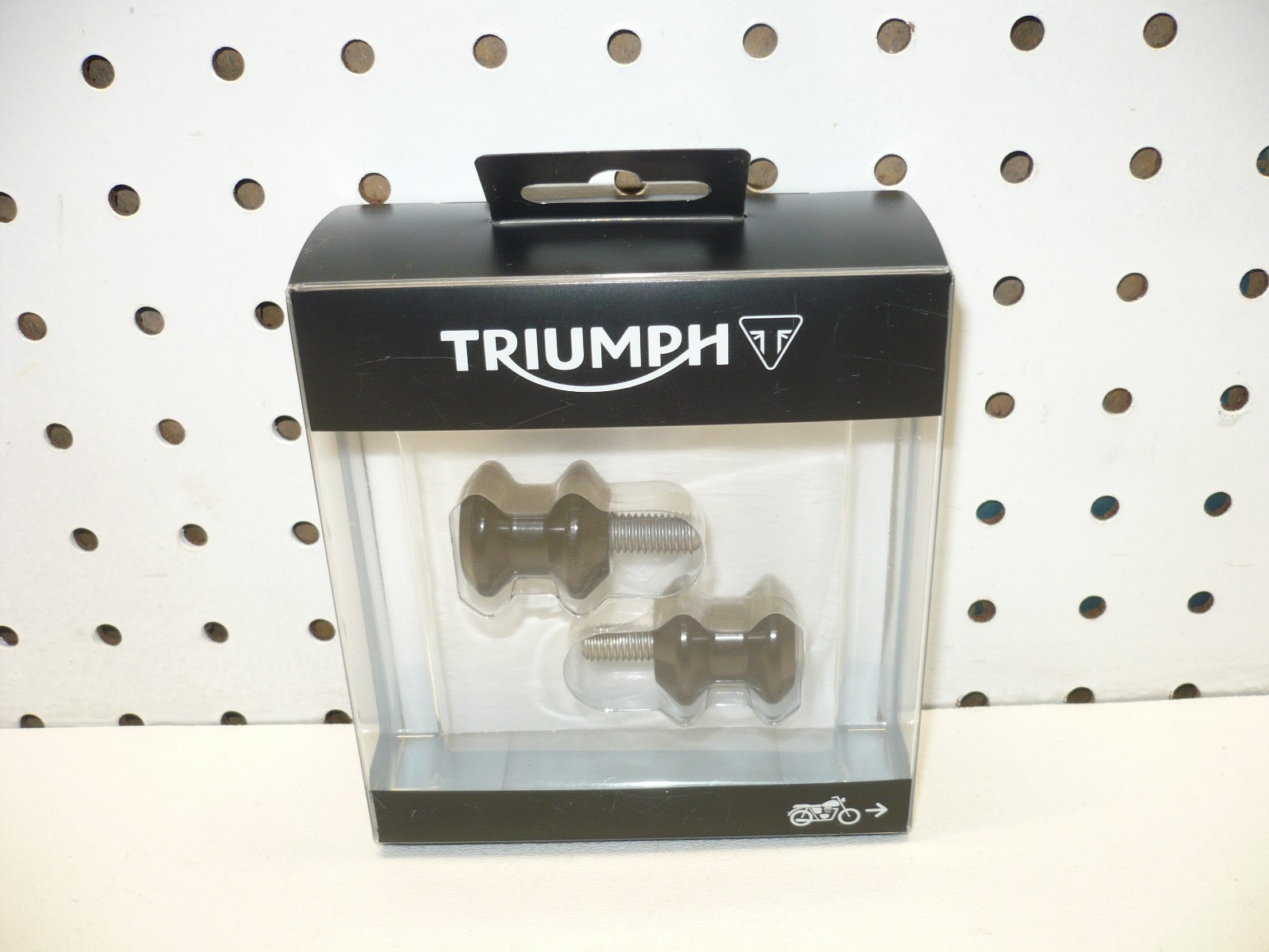 Triumph 08 27 Various Models NEW Paddock Stand Bobbin Kit Black OEM A9640048