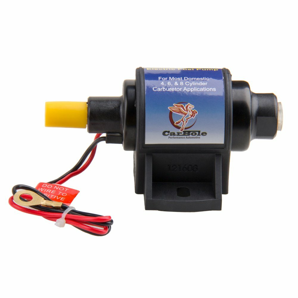 4-7 PSI Universal Electric Fuel Pump For w/Carburetor 35 GPH 12V Micro Fuel Pump