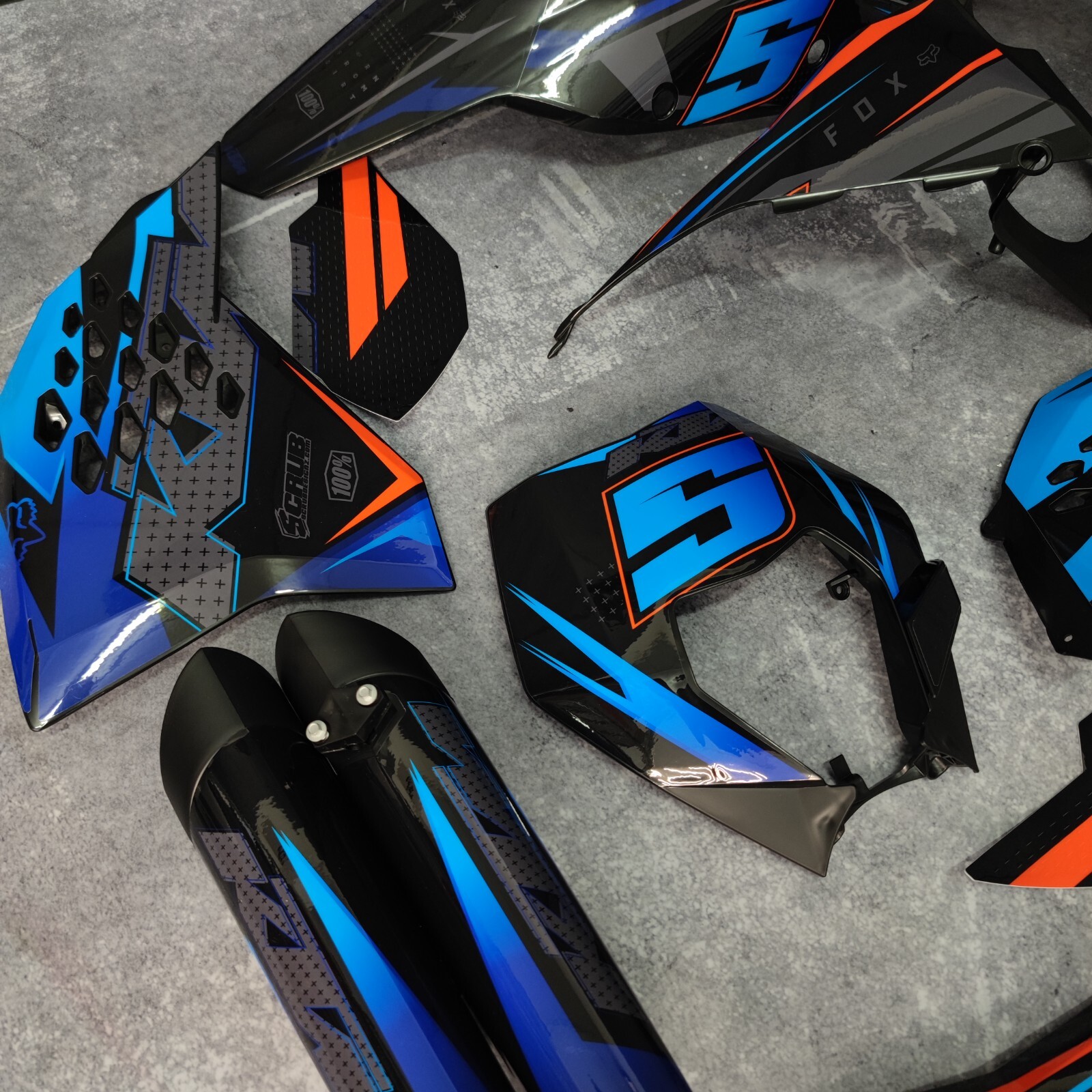 Plastics + Graphics applied KTM EXC EXC-F 2008 2009 2010 2011 XC-W XCF-W