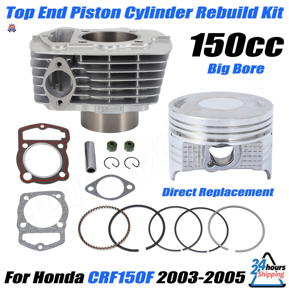 For Honda CRF150 CRF150F Top End Piston Cylinder Rebuild Kit 2003 2004 2005 63.5