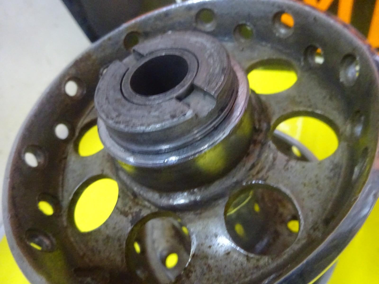 HARLEY IRONHEAD SPORTSTER’S CHOICE OF USED CHROME BARE REAR HUB