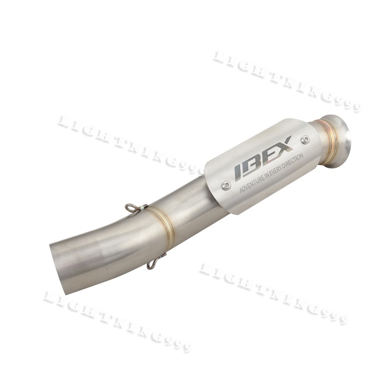 For CF-Moto IBEX 800 2022-2026 Mid Link Pipe With Carbon Fiber Muffler Tips