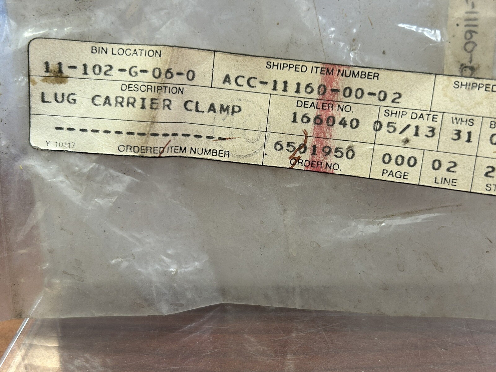 NOS Yamaha Luggage Rack Carrier CLAMP PART#ACC-11160-00-02