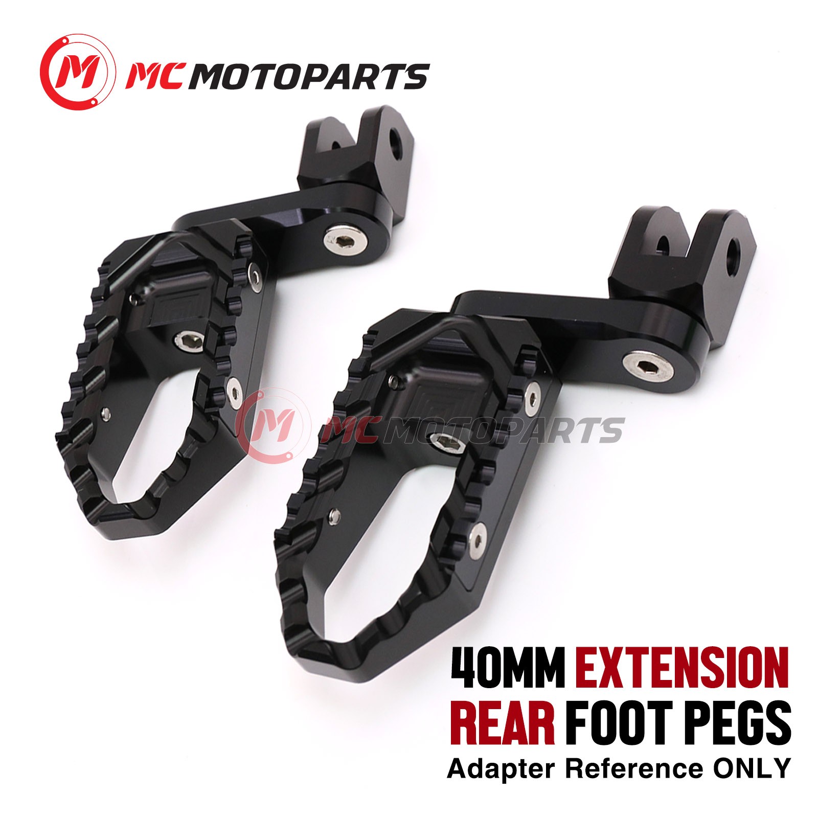 For Suzuki GSXR 1000 2005-2016 1.5 in. Lowering Passenger Rear Wide Foot Pegs