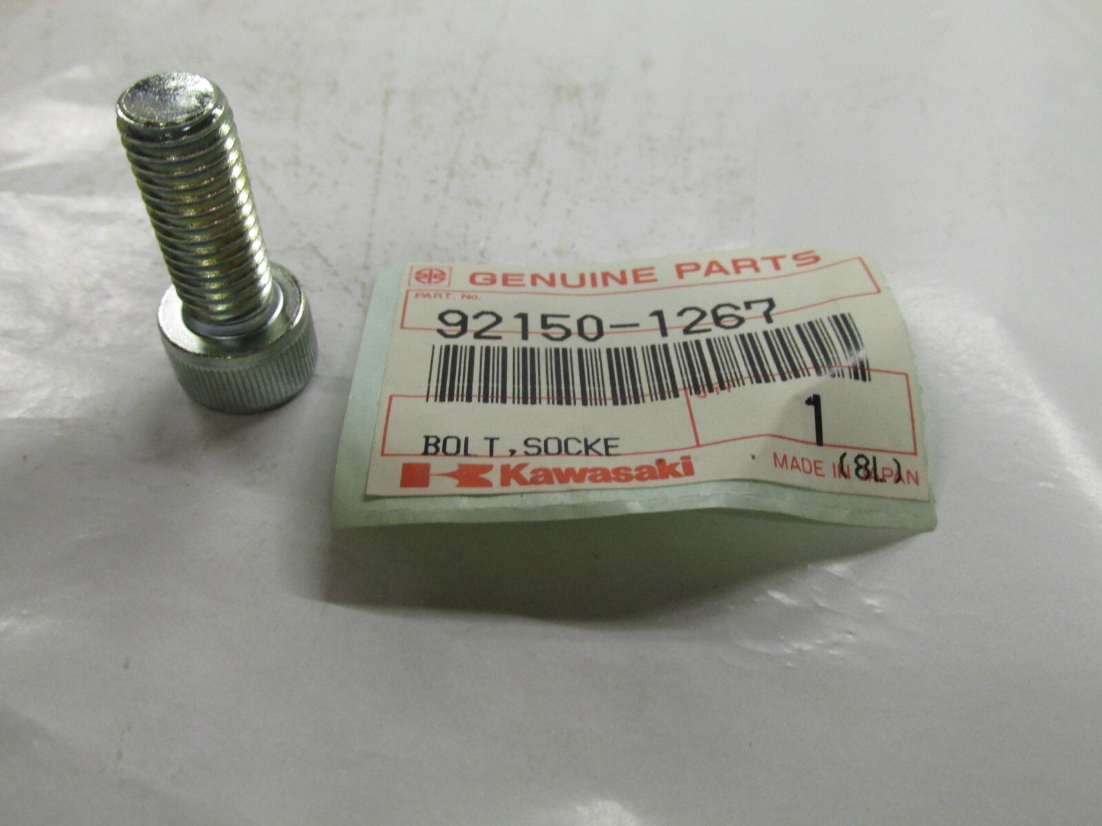 Kawasaki NOS NEW 92150-1267 Socket Bolt 10×25 ZX ZX750 Ninja ZX-7