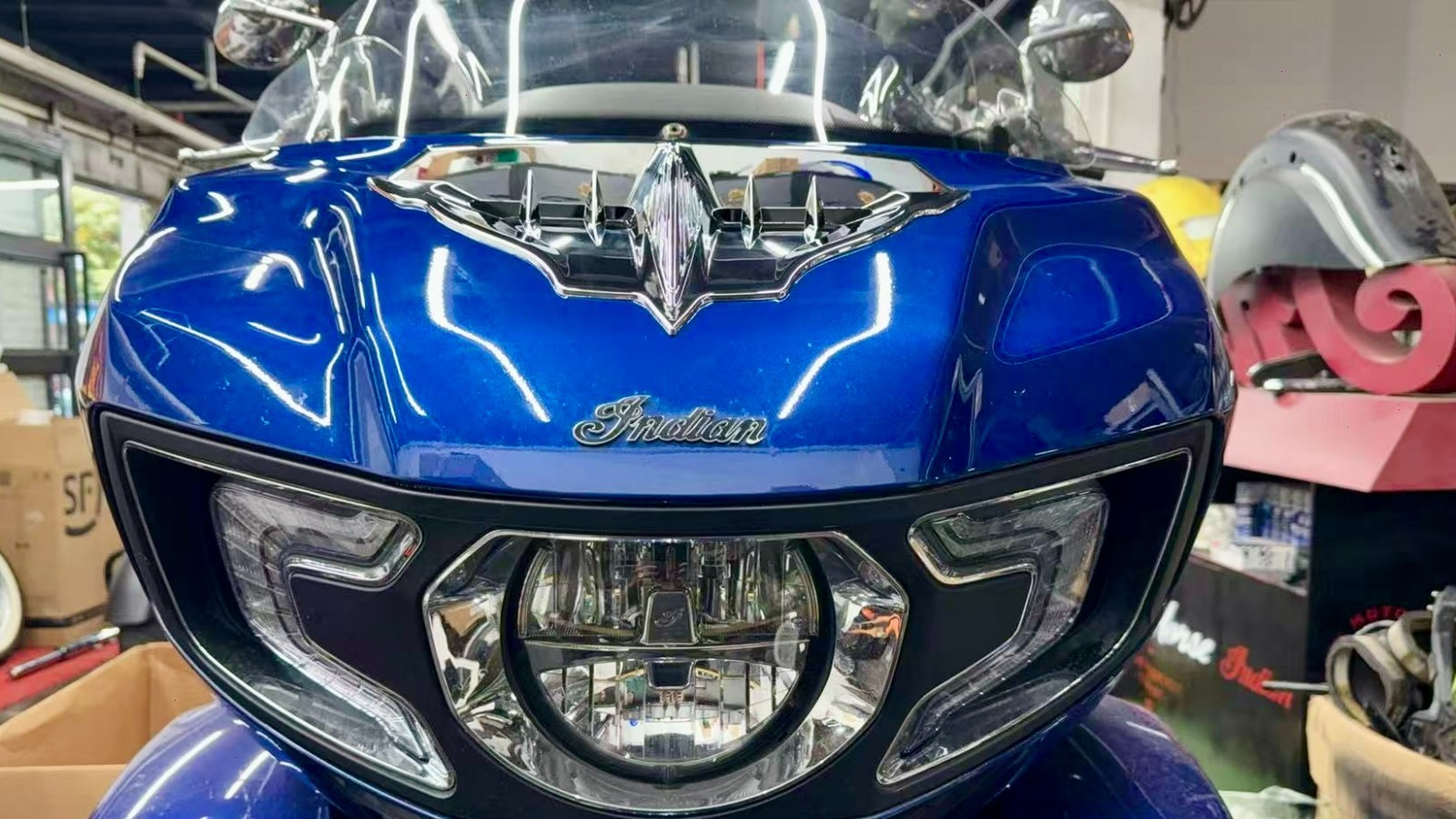 Bright Black Fairing Vent Decorative Cover For Indian Pursuit Dark Horse 2022-25