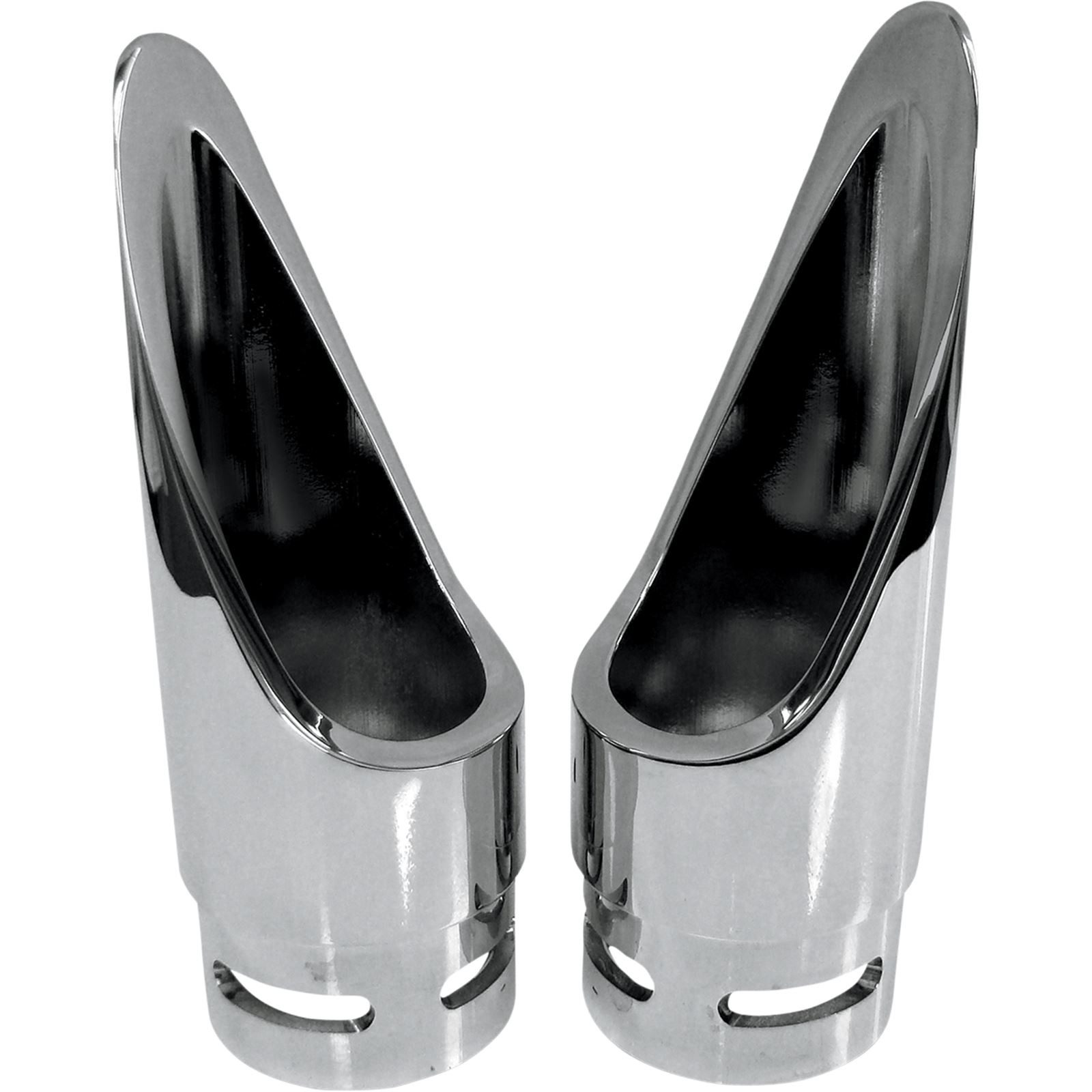 Baron Custom Accessories Chrome Exhaust Tip – Scalloped BA-1100-01