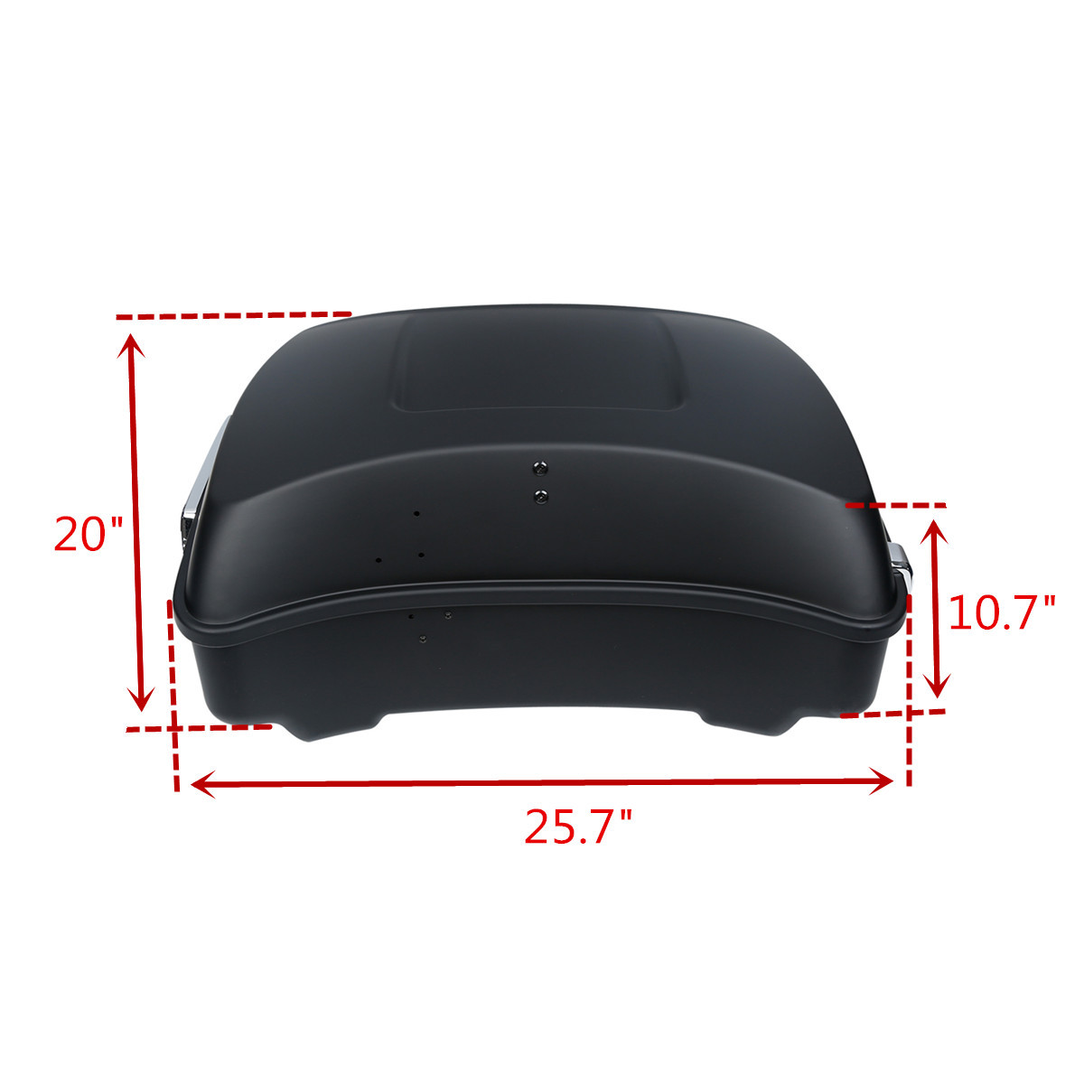 Matt Black Chopped Pack Trunk Pad Rack Fit For Harley Tour Pak Street Glide 14+