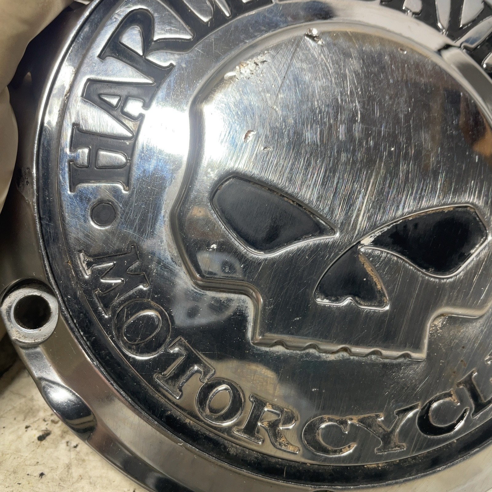 04-20 Harley Sportster XL 883 1200 OEM Chrome Willie G Derby Cover