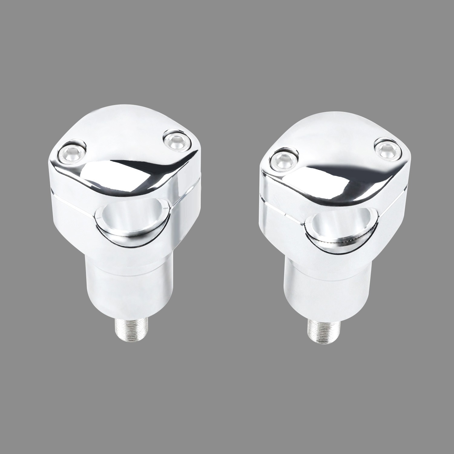 3″ Tall Chrome Risers Clamp for Harley Softail Springer Cross Bones FLSTS FXSTS