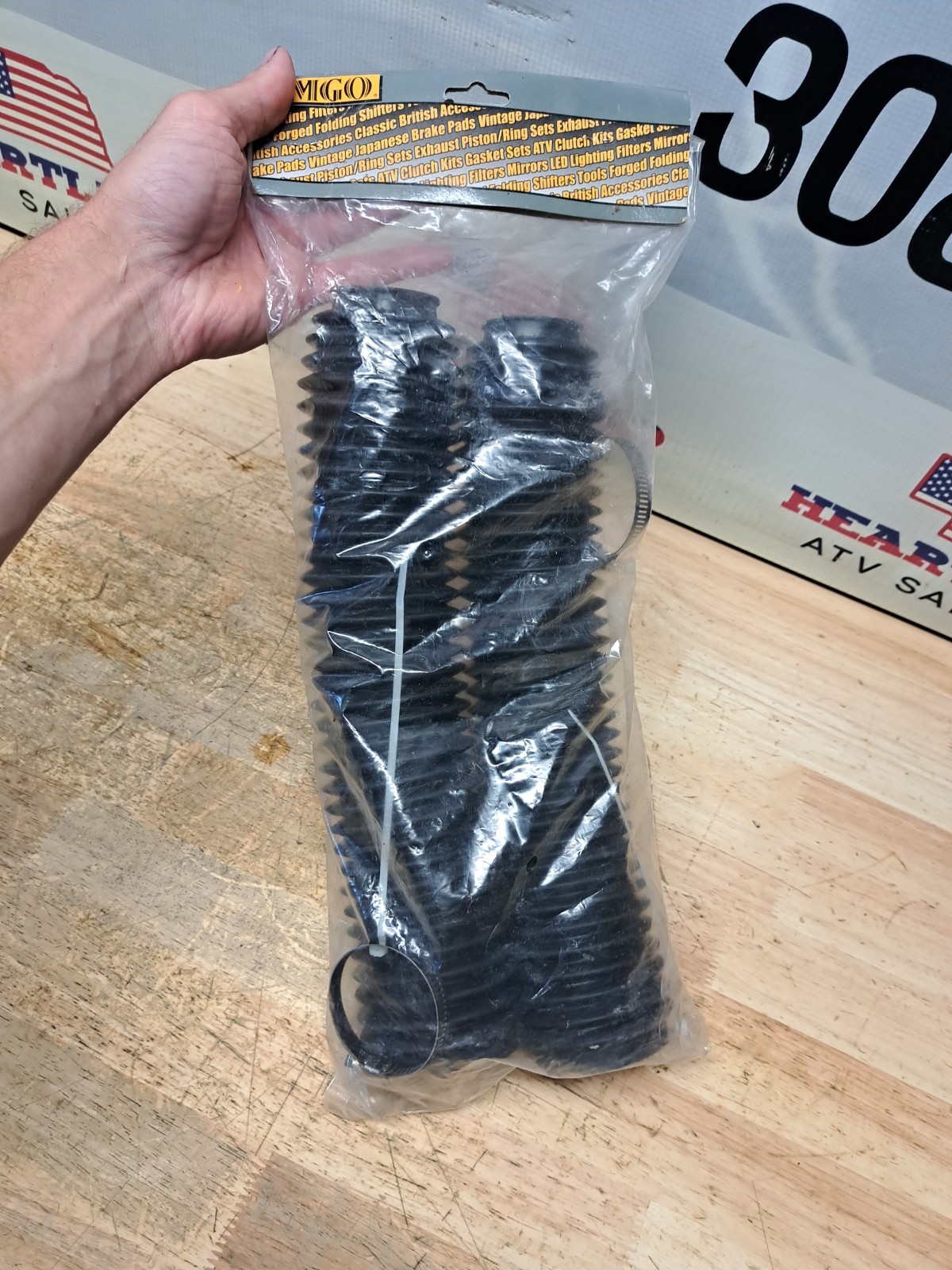 Emgo Fork Boots 34-Pleat 380mm L 43mm D Black Ld
