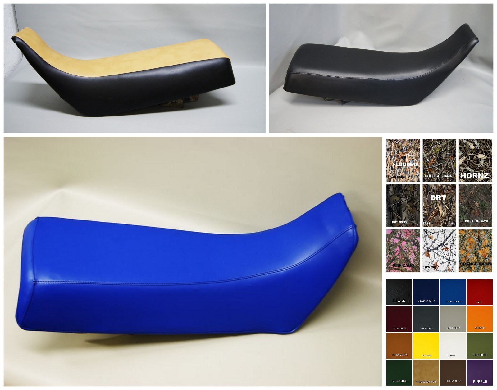 Honda XL600R Seat Cover 1983 1984 1985 1986 1987 25 COLORS Custom (solid XL)