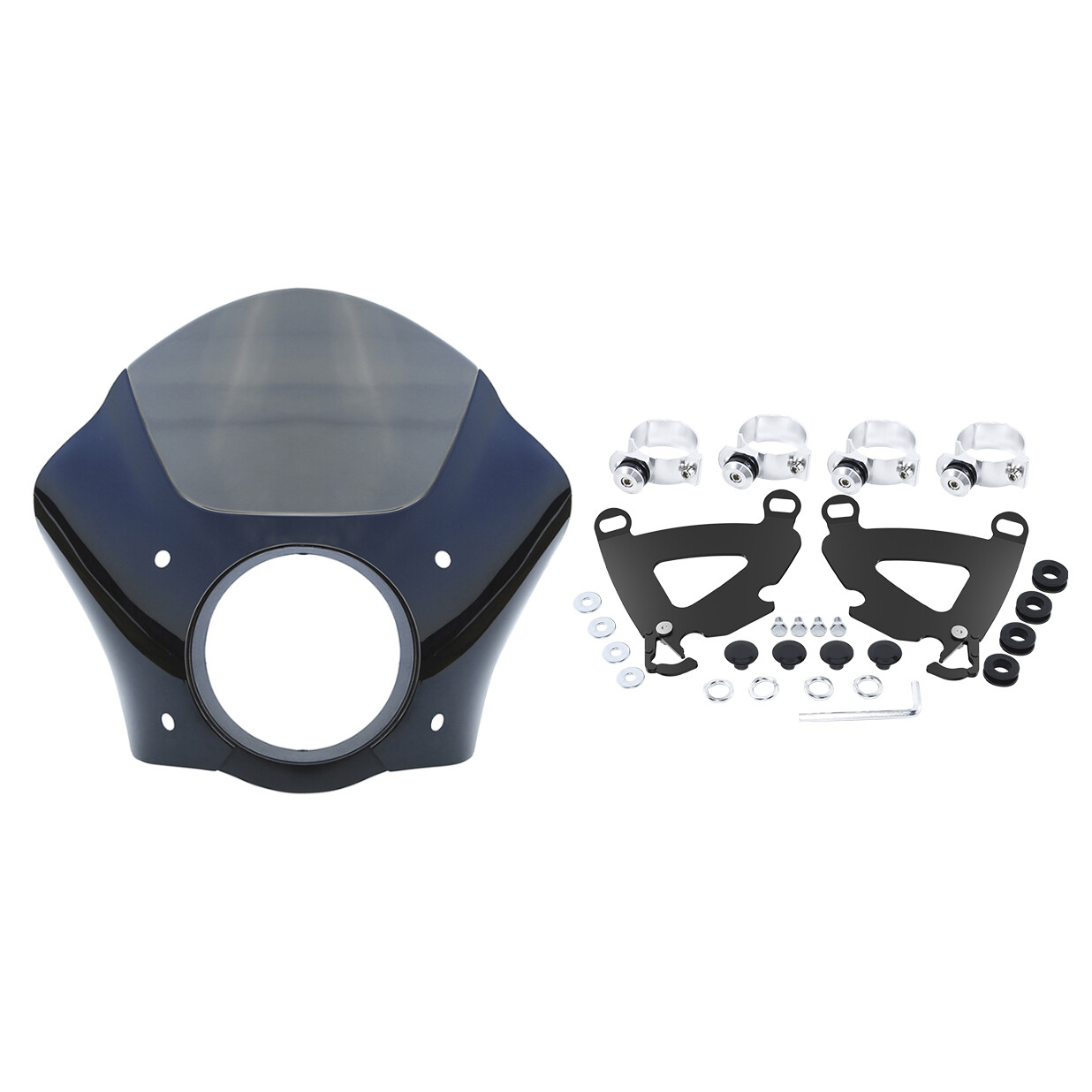 Headlight Fairing 49mm Trigger Mount Fit For Harley Dyna Low Rider Super Glide