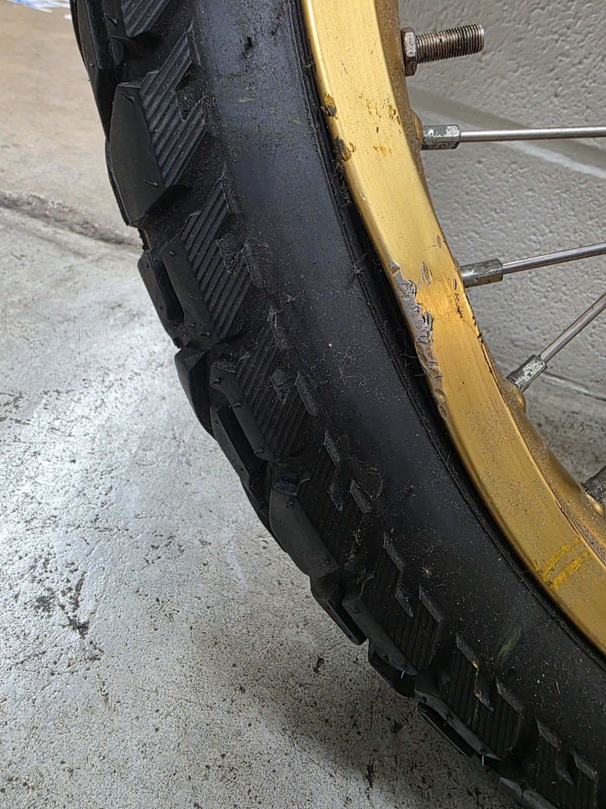 Genuine Honda Africa Twin Front and Rear Wheels Gold