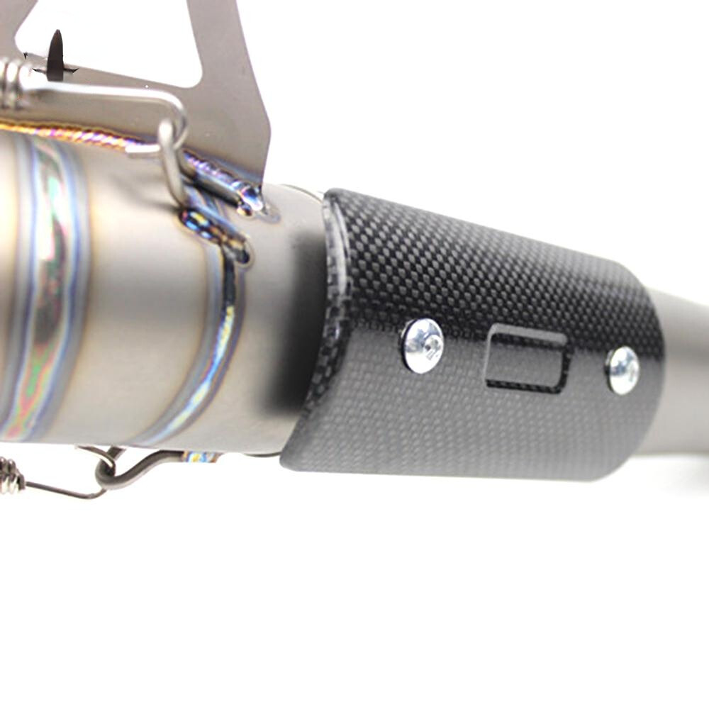 Universal Heat Shield Cover Tip Motorcycle Carbon Fiber Exhaust Pipe Protection