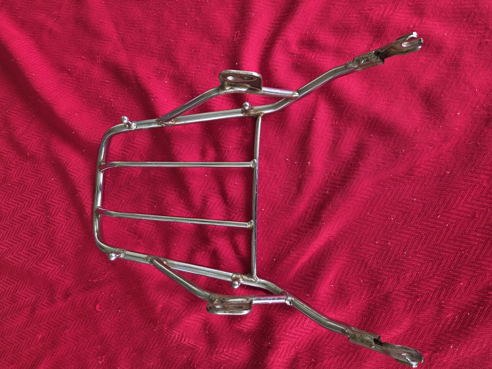 VERY NICE OEM YAMAHA 125 175 ENDURO AT1 AT2 AT3 CT1 CT2 CT3 CHROME LUGGAGE RACK