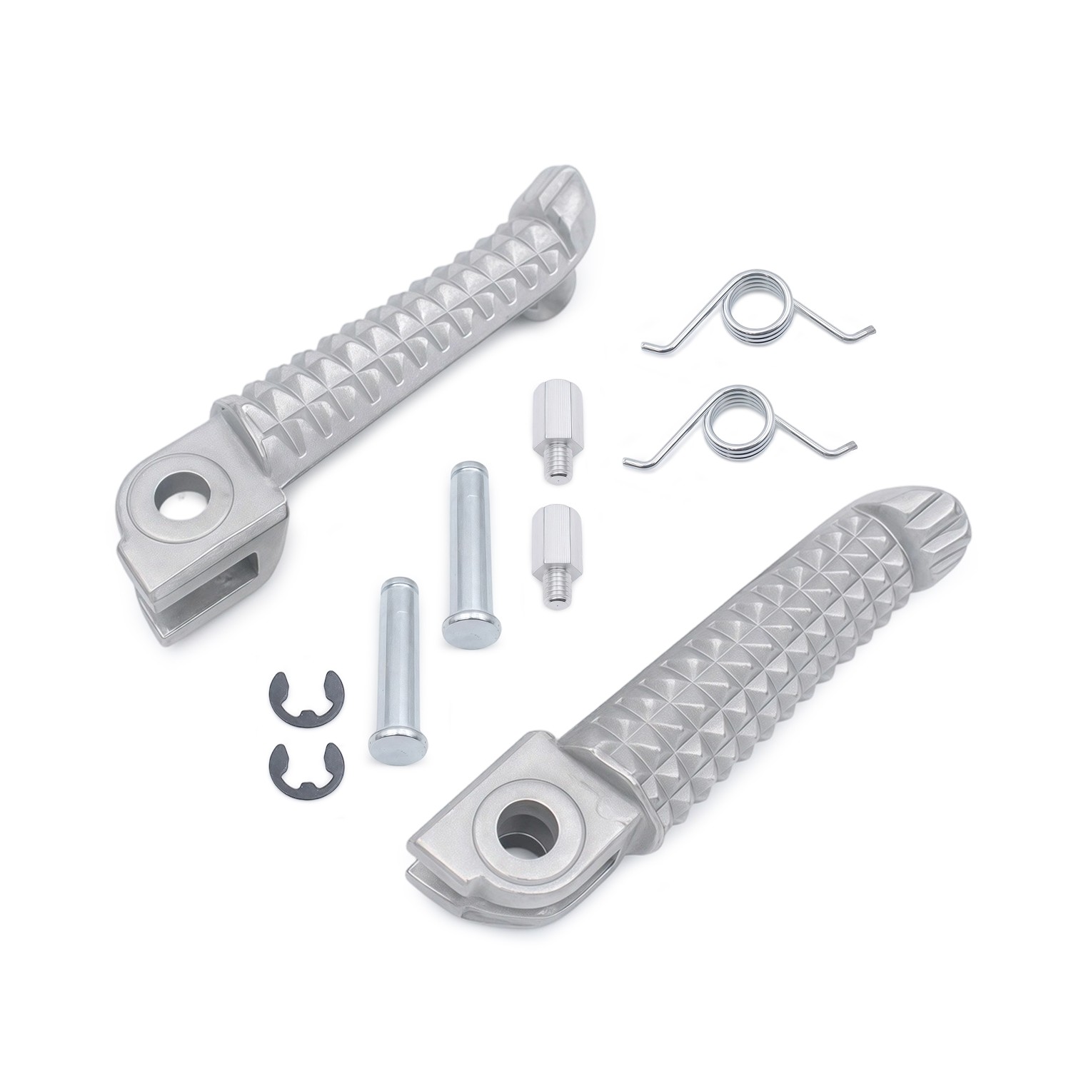 Left & Right Front Footrest Footpegs Pegs For YAMAHA YZF R1 2002-11 YZF R6 03-12
