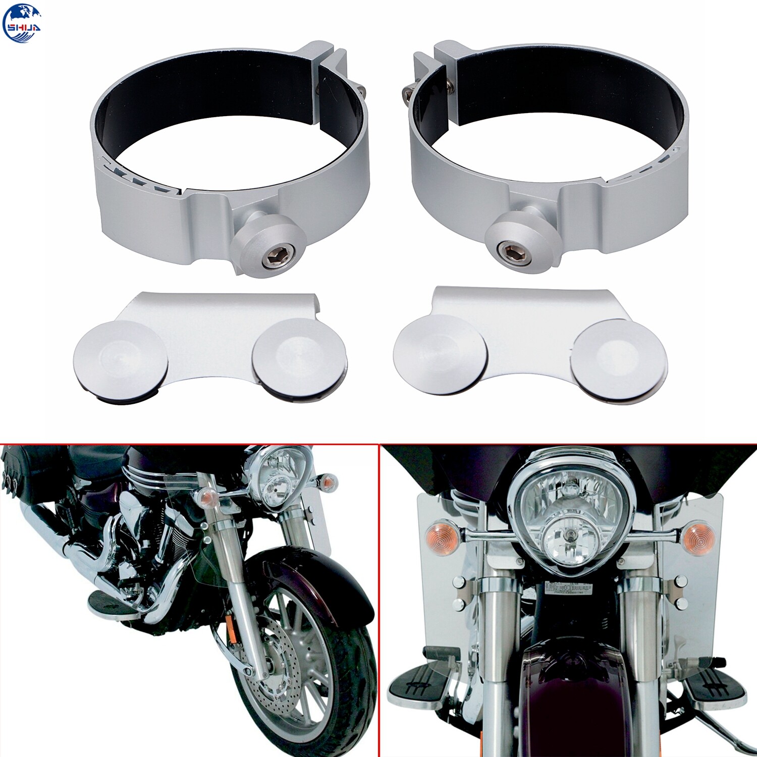 Motorcycle Wind Fork Deflector Mount Kits For Honda Suzuki Boulevard C90 VL1500
