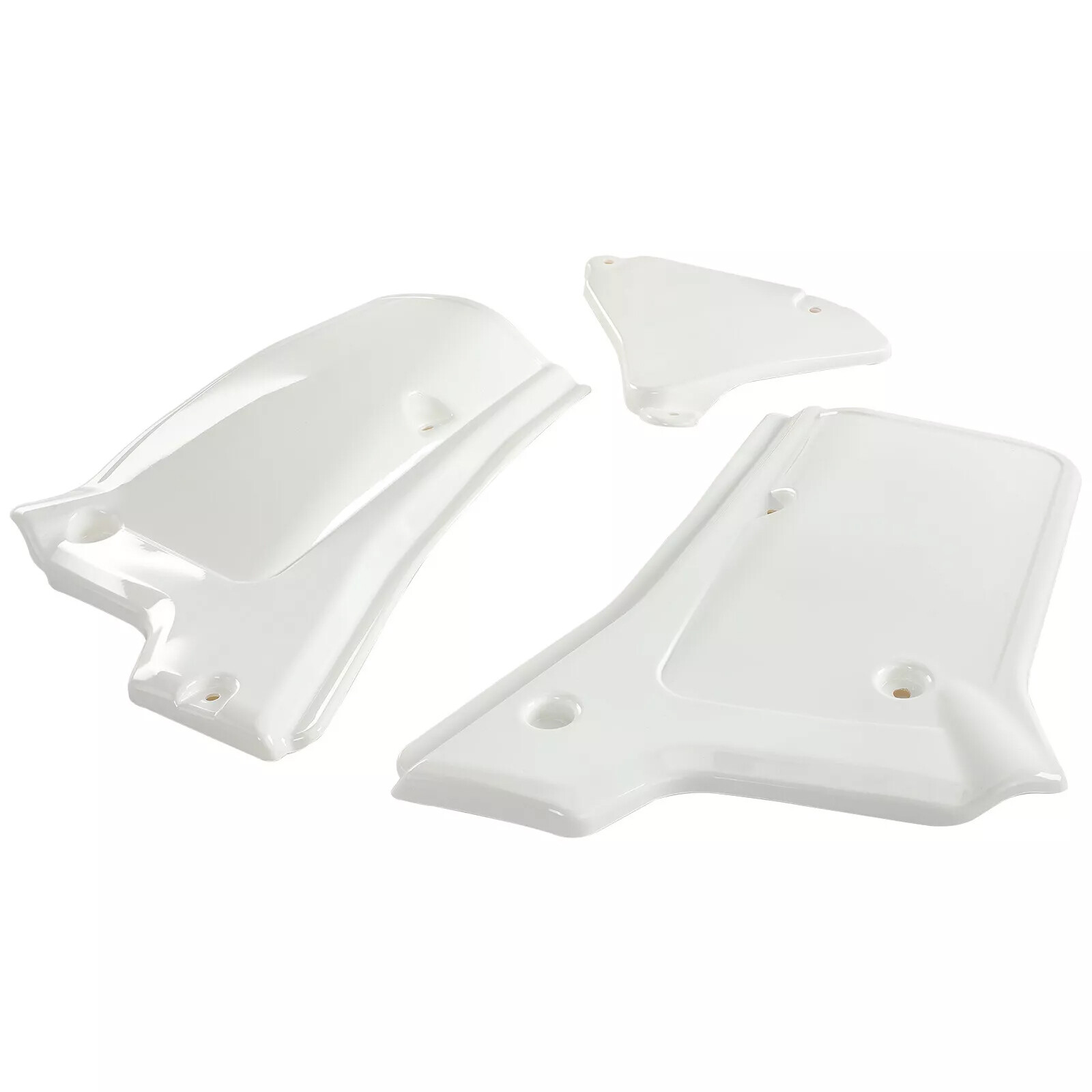 One Set Side Panel Cover Fender Plastic Body for Honda XR200R 84-02 XR250R White