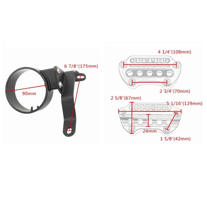 Speedometer Side Mount Relocation Kit For Harley Sportster XL883 XL883L XL883C/R