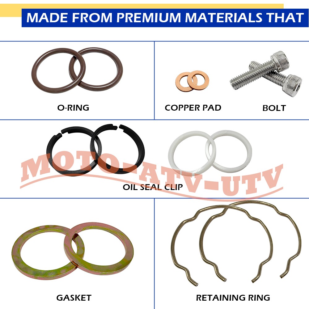 39mm Front Fork Bushing Dust Oil Seals Rebuild Kit For Harley XL883 XL1200 90-13