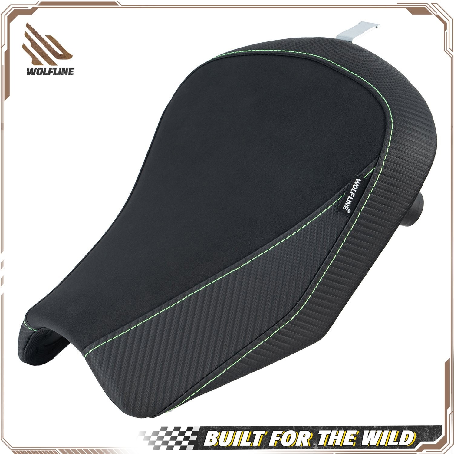 WOLFLINE Rider Seat for Kawasaki Ninja 650 & Z650 2017-2026 Durable Black Saddle