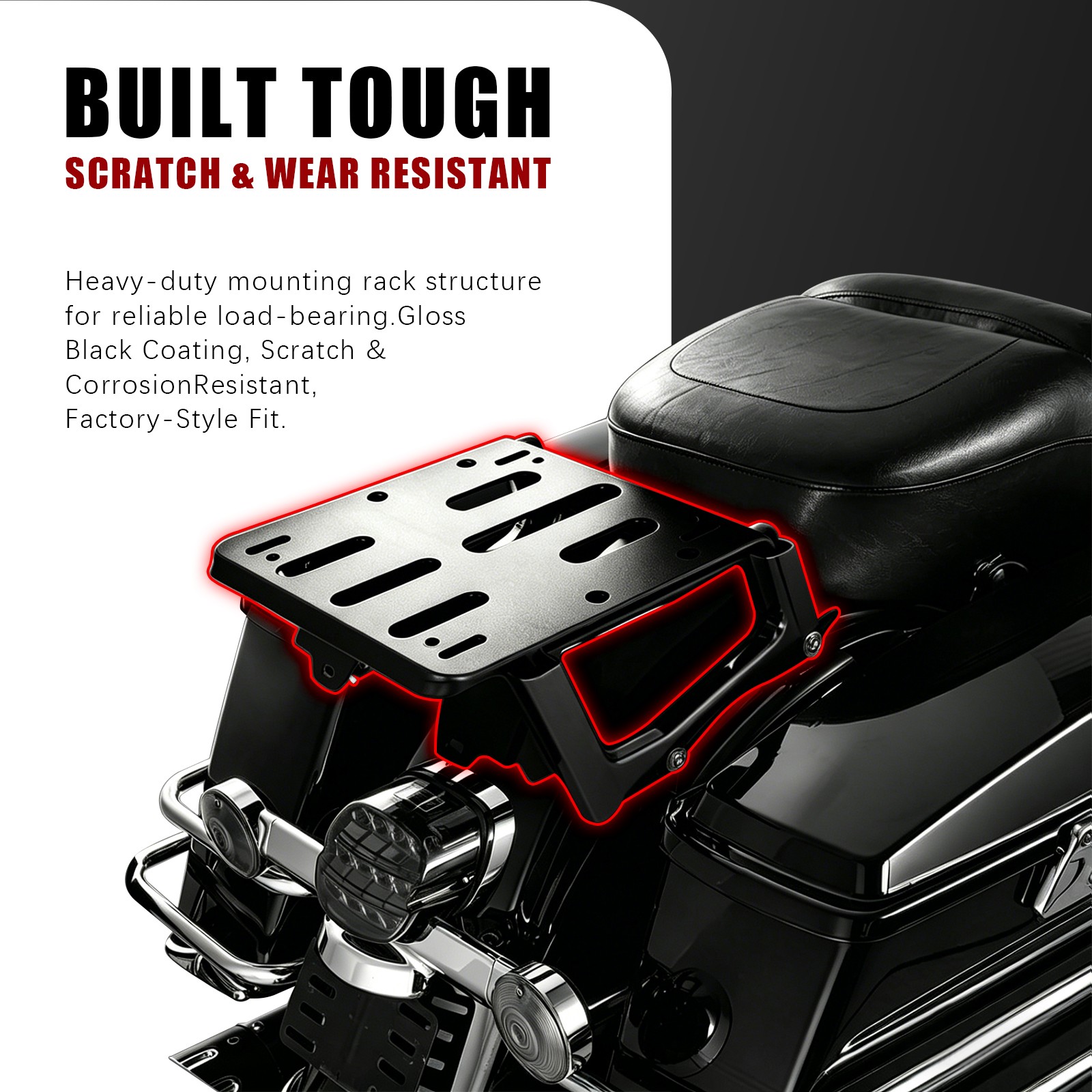 Luggage Pack Trunk Mount Rack Bracket For Ultra Classic Electra Glide 2000-2024