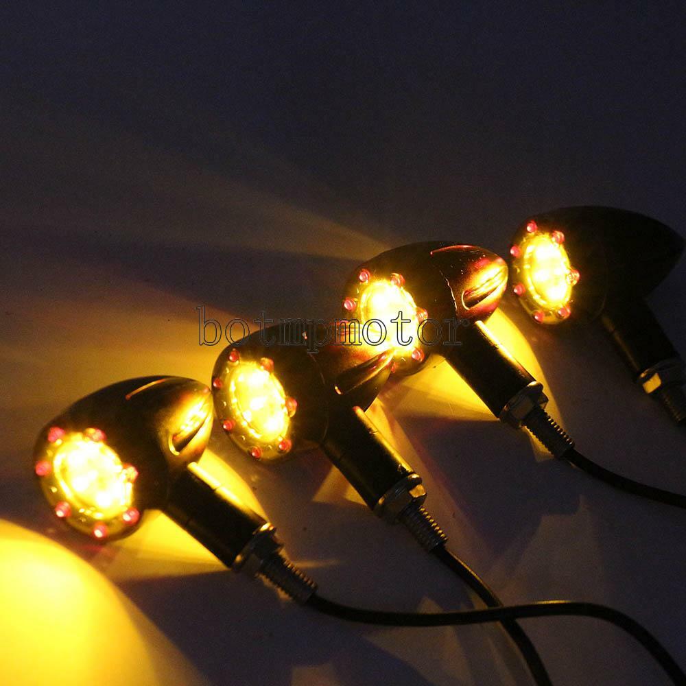 2.2 in Mini Plastic LED Turn Signals for Suzuki Intruder Volusia 800 1400 1500