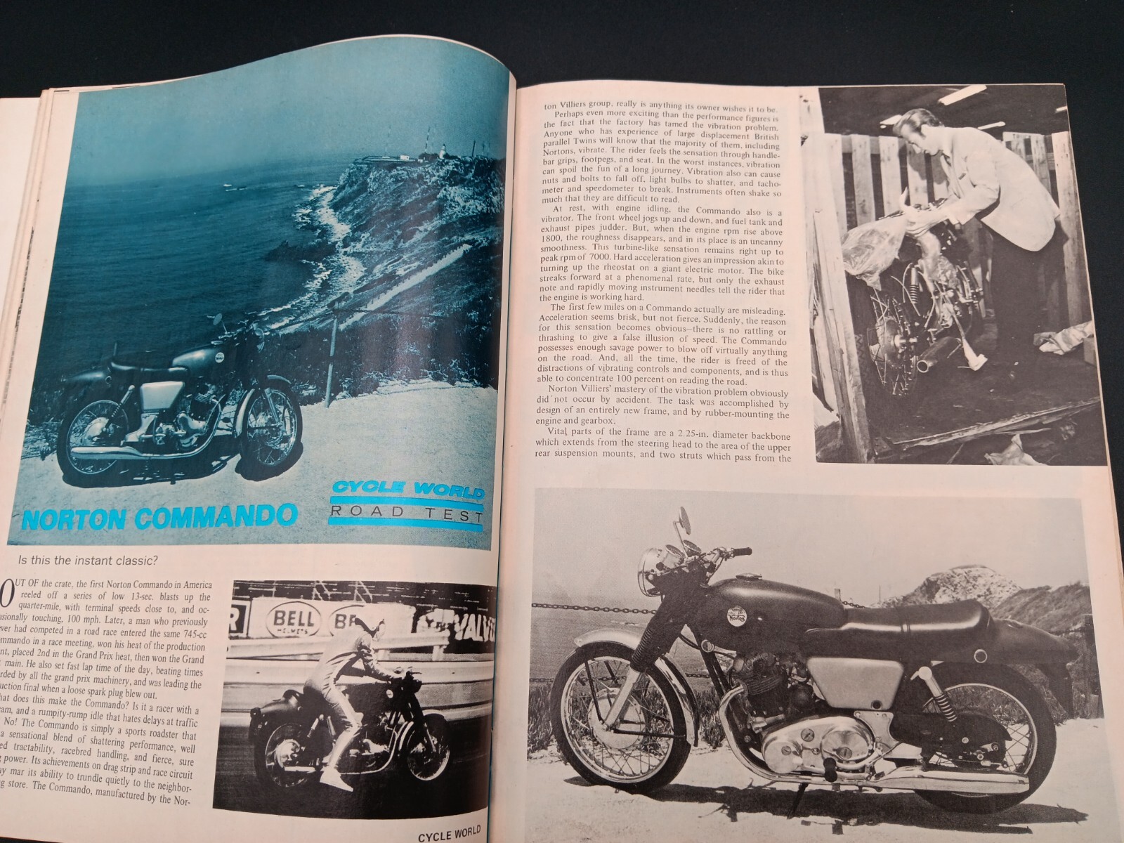 September 1968 CYCLE WORLD MAGAZINE Norton 750 Vespa 150 Sprint Benelli Cuda 250