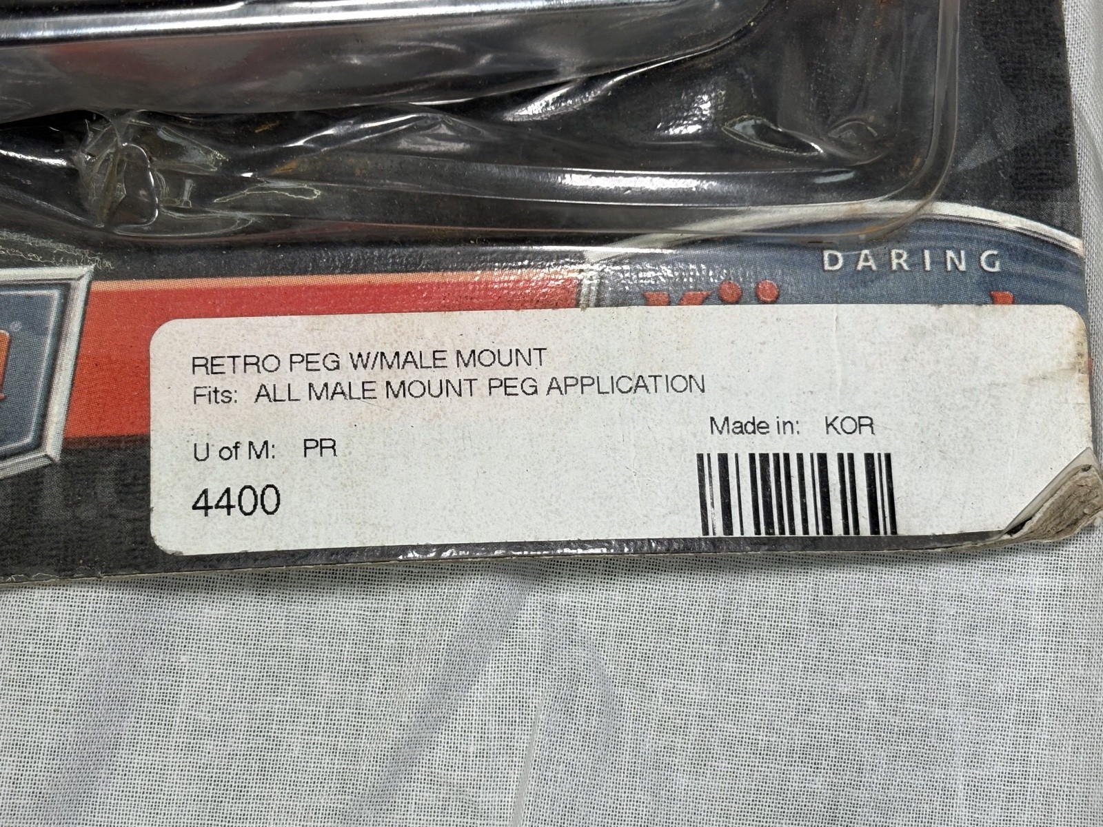 Retro Footpegs w/male mount 530-287