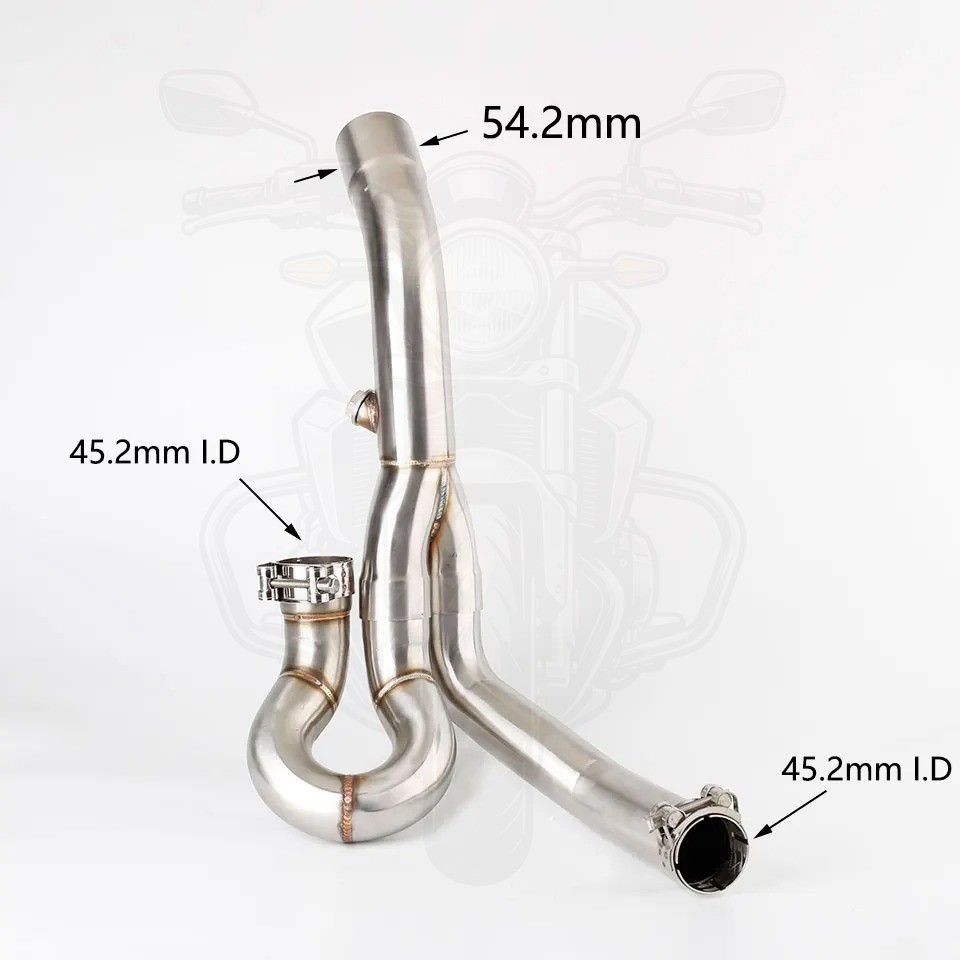 Slip-On Exhaust System Mid Link Pipe For Aprilia Shiver 750 / SL750 GT 2008-2017