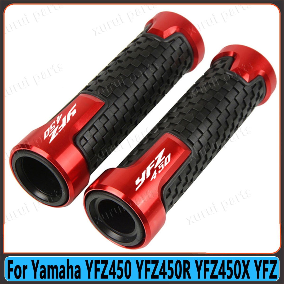 None-Slip Gel Rubber Handlebar Handl Grips For Yamaha YFZ450 YFZ450R YFZ450X YFZ